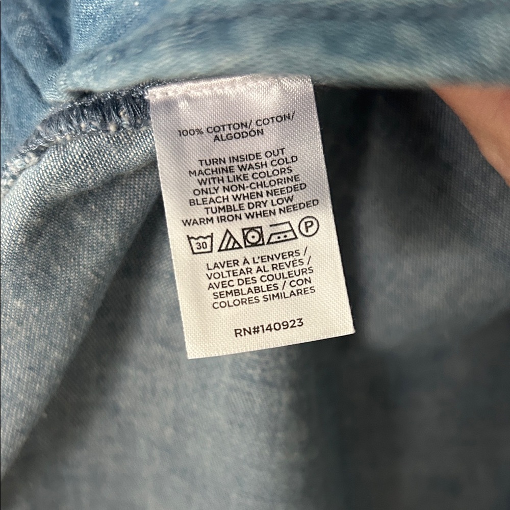 LOFT Chambray Oversized Button-Up Pocket Shirt, NWT - Picture 9 of 9